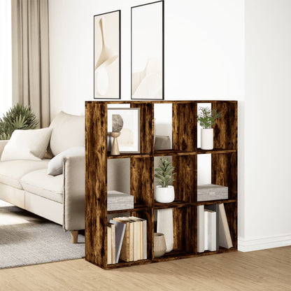 Kamerscherm / Boekenkast 102X29X103,5 Cm Hout Gerookt Eiken 102 cm