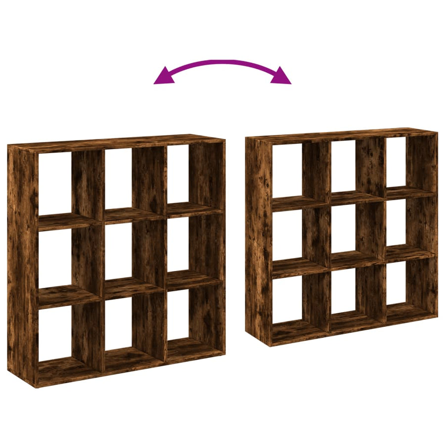 Kamerscherm / Boekenkast 102X29X103,5 Cm Hout Gerookt Eiken 102 cm
