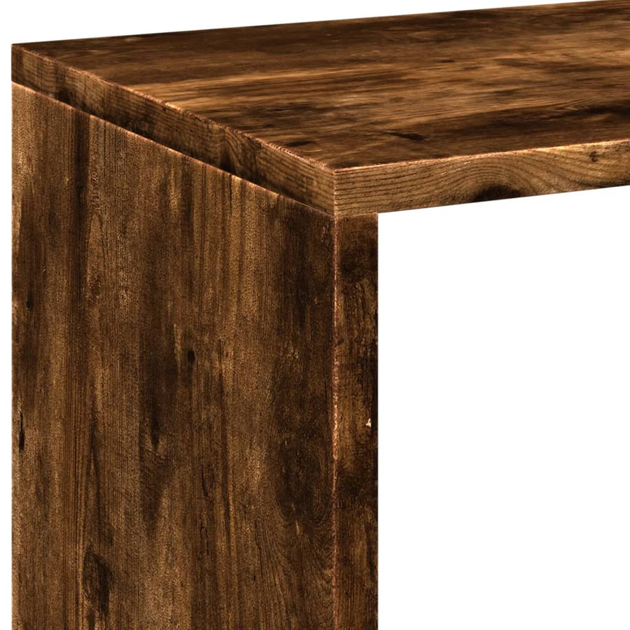 Kamerscherm / Boekenkast 102X29X103,5 Cm Hout Gerookt Eiken 102 cm