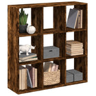Boekenkast 102x29x103,5 cm hout gerookt eiken