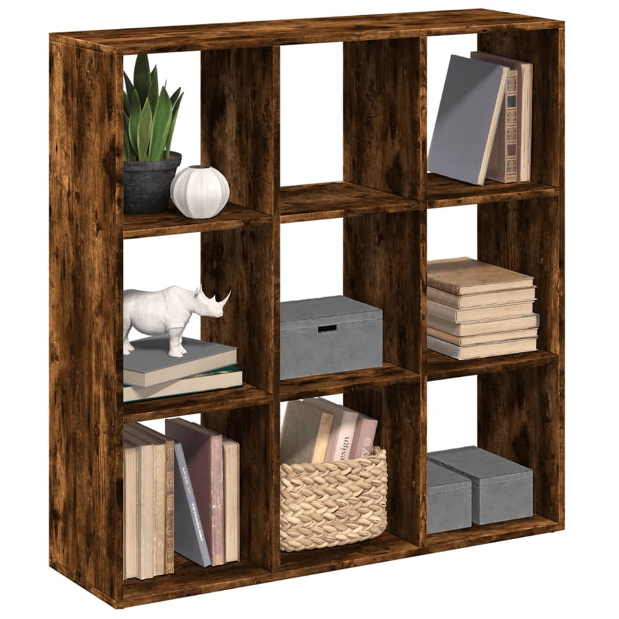 Kamerscherm / Boekenkast 102X29X103,5 Cm Hout Gerookt Eiken 102 cm