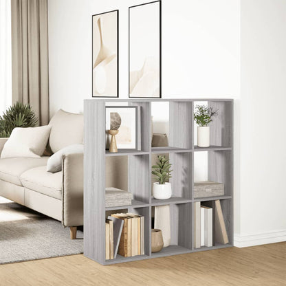 Kamerscherm / boekenkast 102x29x103,5 cm hout grijs sonoma