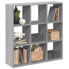 Boekenkast kamerscherm 102x29x103,5 cm grijs sonoma