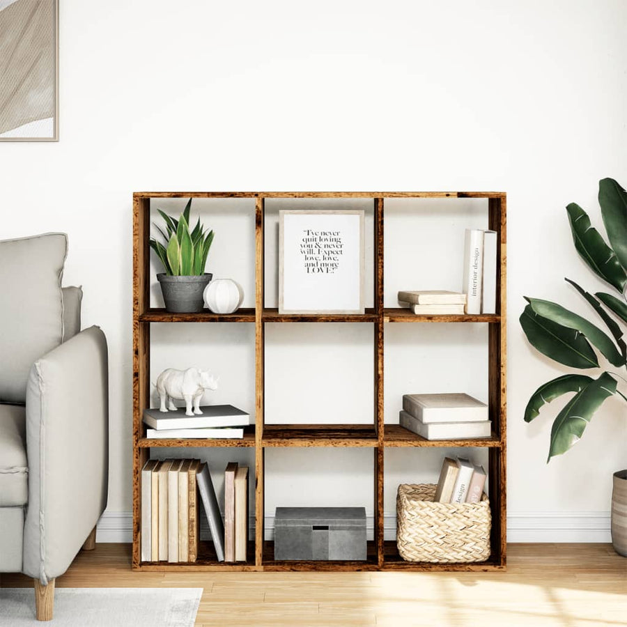 Kamerscherm / Boekenkast 102X29X103,5 Cm Hout Kleurig Oud Hout 102 cm