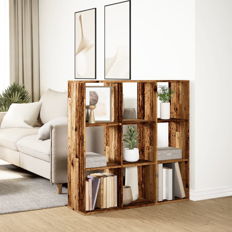 Kamerscherm / Boekenkast 102X29X103,5 Cm Hout Kleurig Oud Hout 102 cm