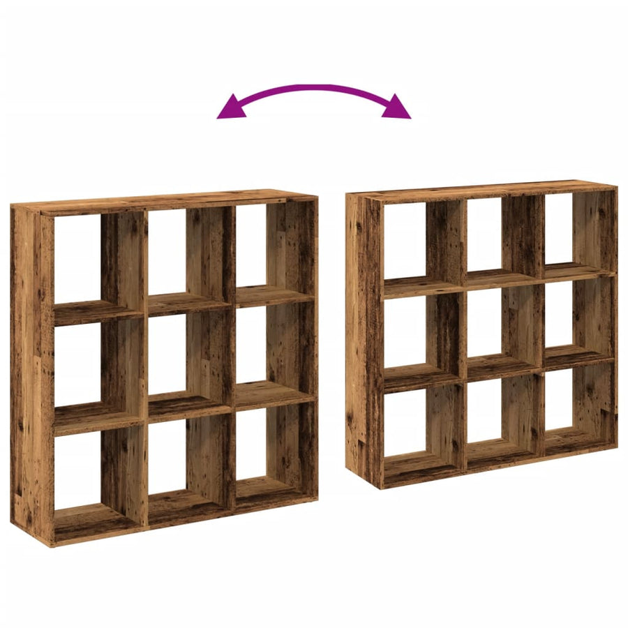 Kamerscherm / Boekenkast 102X29X103,5 Cm Hout Kleurig Oud Hout 102 cm