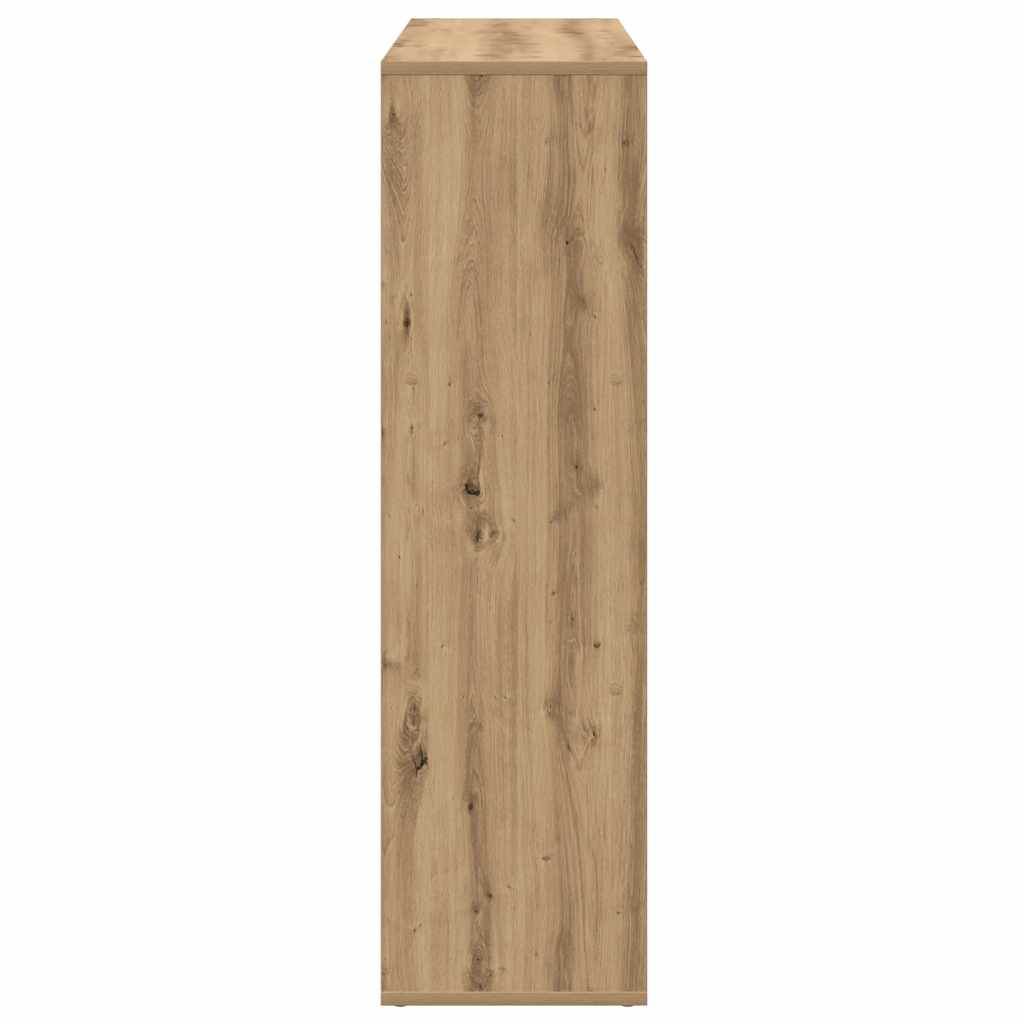 Kamerscherm / Boekenkast 102X29X103,5 Cm Hout Artisanaal Eiken Artisanaal Eikenkleurig 102 cm