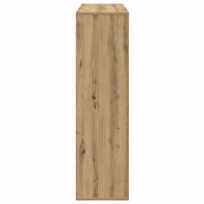 Kamerscherm / Boekenkast 102X29X103,5 Cm Hout Artisanaal Eiken Artisanaal Eikenkleurig 102 cm