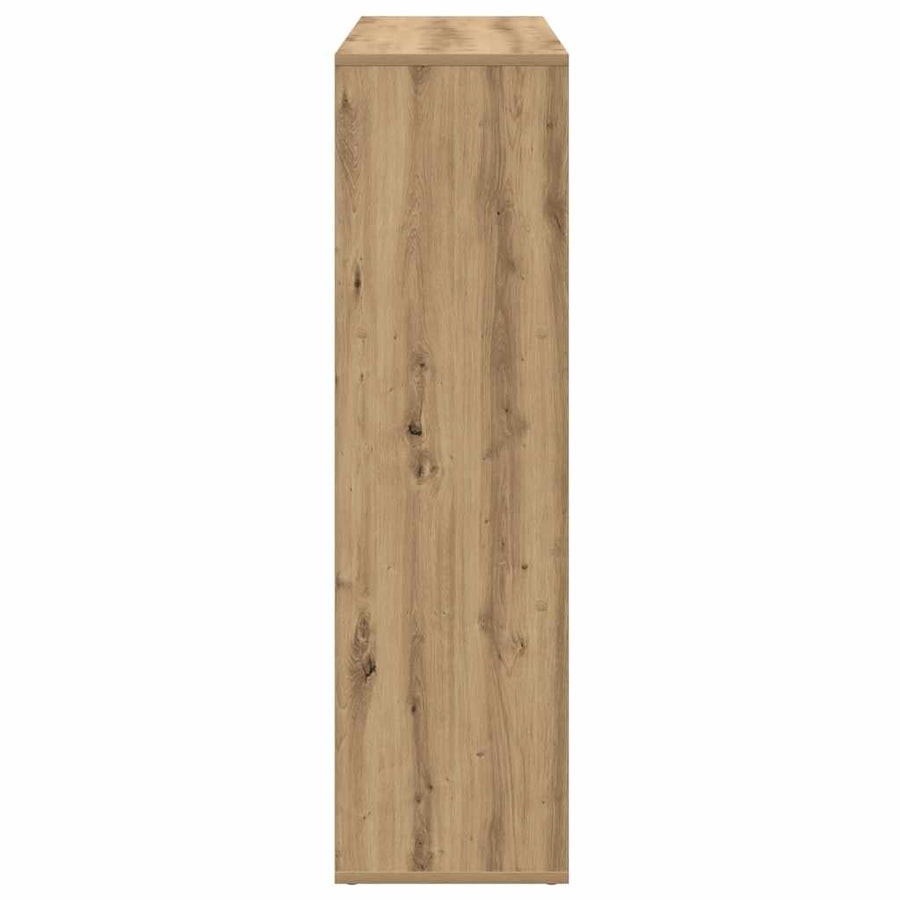 Kamerscherm / Boekenkast 102X29X103,5 Cm Hout Artisanaal Eiken Artisanaal Eikenkleurig 102 cm