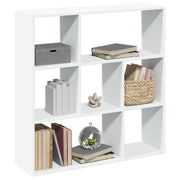 Boekenkast kamerscherm 102x29x103,5 cm bewerkt hout wit