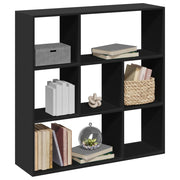 Boekenkast kamerscherm 102x29x103,5 cm bewerkt hout zwart