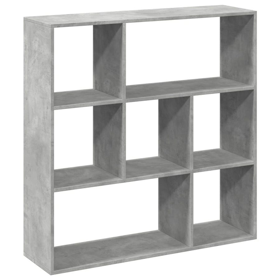 Kamerscherm / boekenkast 102x29x103,5 cm hout betongrijs