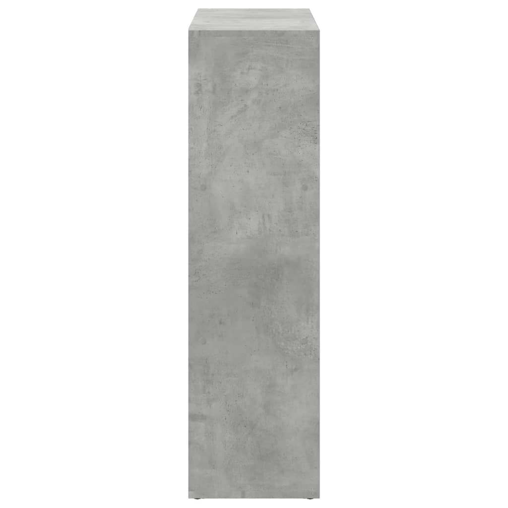 Kamerscherm / boekenkast 102x29x103,5 cm hout betongrijs