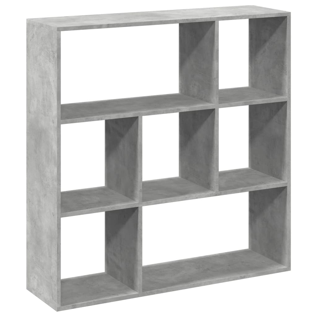 Kamerscherm / boekenkast 102x29x103,5 cm hout betongrijs