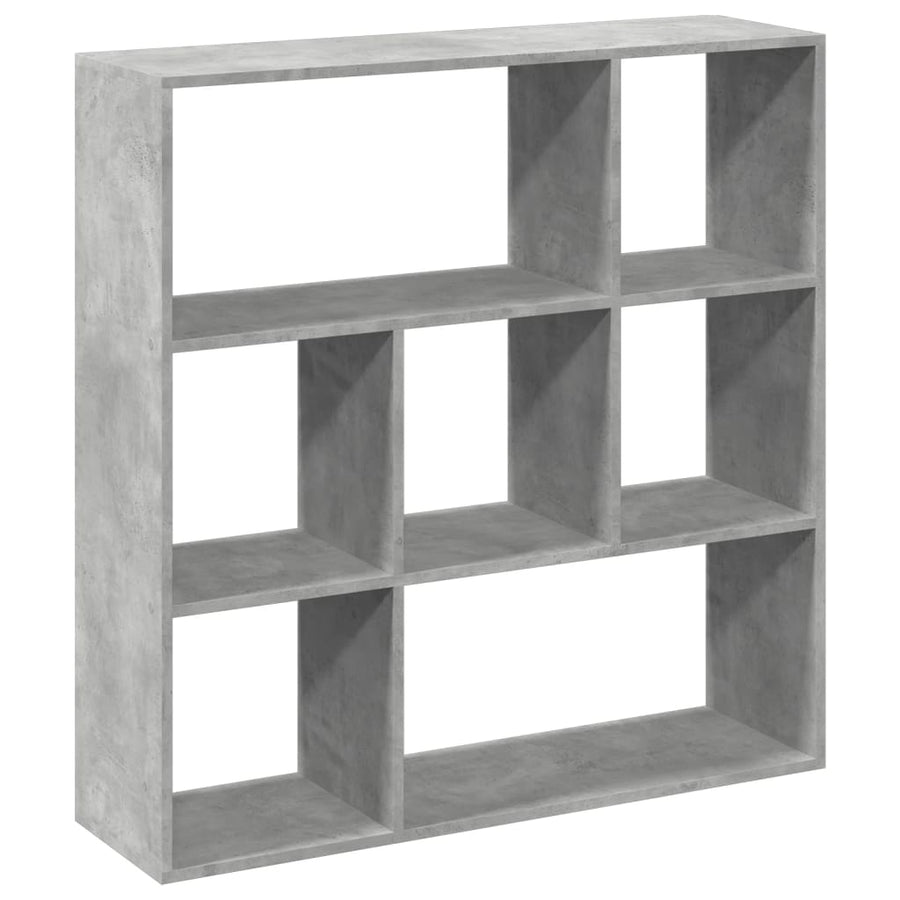 Kamerscherm / boekenkast 102x29x103,5 cm hout betongrijs