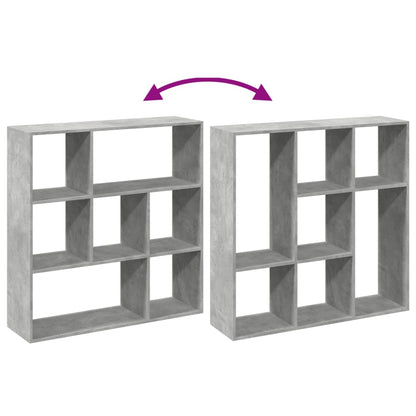 Kamerscherm / boekenkast 102x29x103,5 cm hout betongrijs