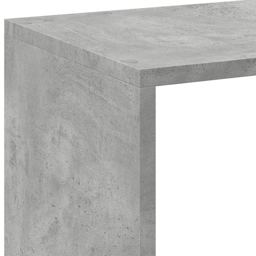 Kamerscherm / boekenkast 102x29x103,5 cm hout betongrijs