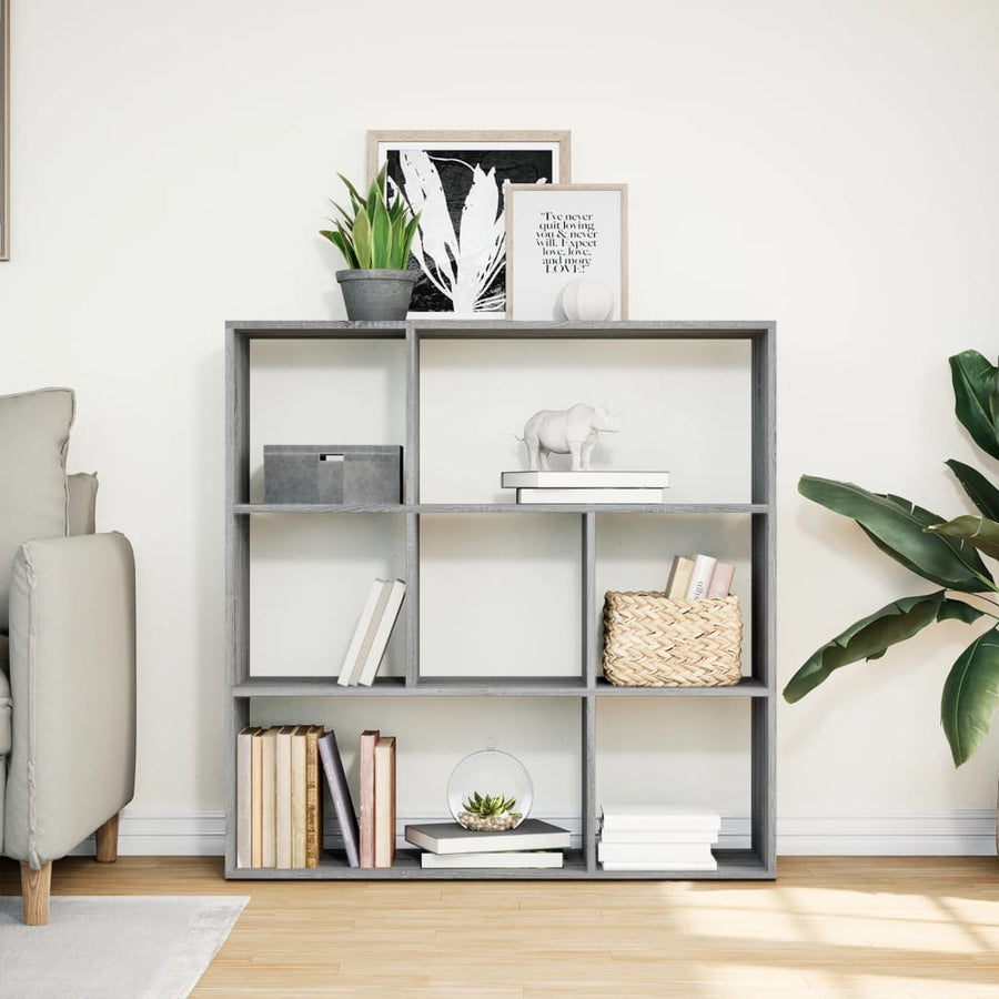 Kamerscherm / boekenkast 102x29x103,5 cm hout grijs sonoma