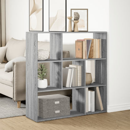 Kamerscherm / boekenkast 102x29x103,5 cm hout grijs sonoma