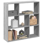 Boekenkast kamerscherm 102x29x103,5 cm grijs sonoma hout