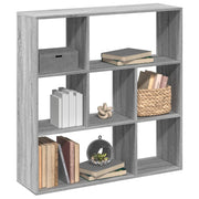 Boekenkast kamerscherm 102x29x103,5 cm grijs sonoma hout