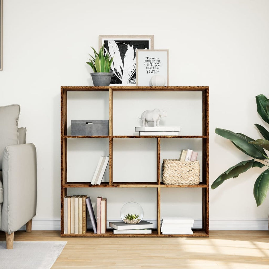 Kamerscherm / Boekenkast 102X29X103,5 Cm Hout Kleurig Oud Hout 102 cm