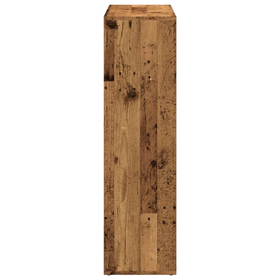 Kamerscherm / Boekenkast 102X29X103,5 Cm Hout Kleurig Oud Hout 102 cm
