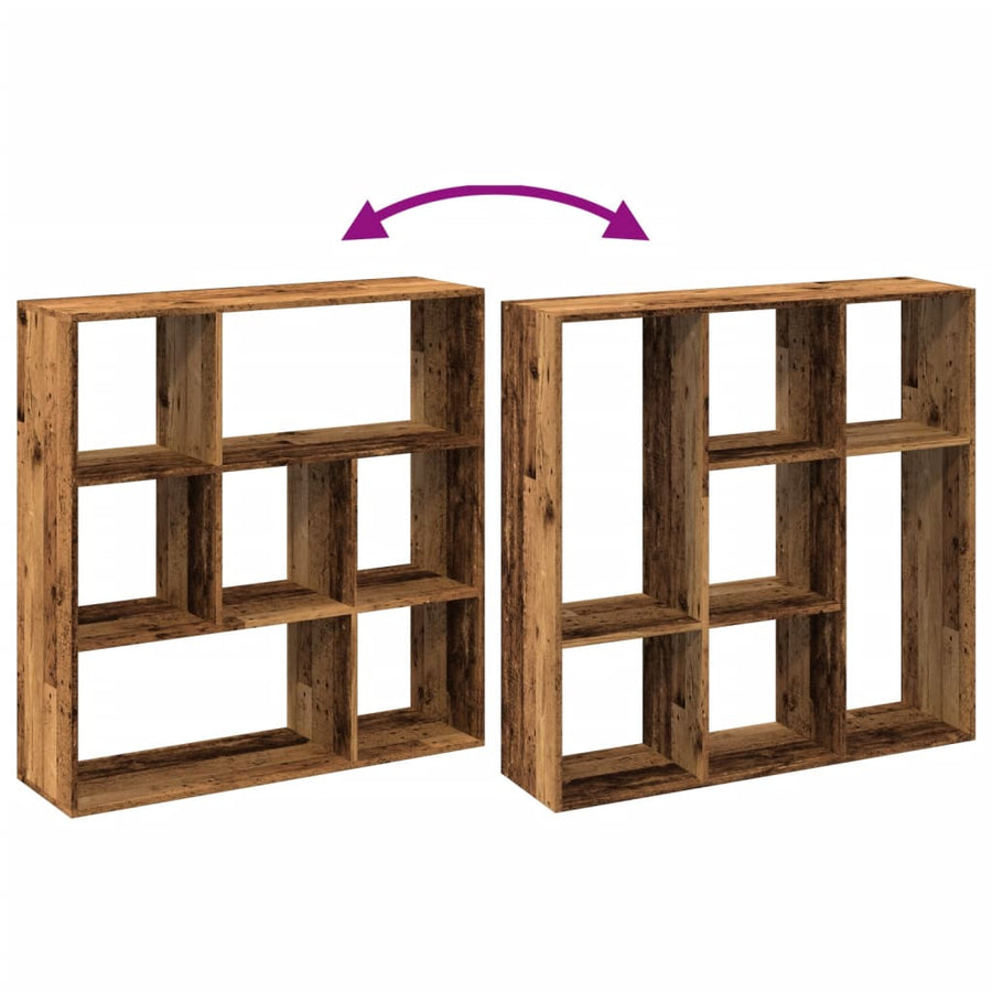 Kamerscherm / Boekenkast 102X29X103,5 Cm Hout Kleurig Oud Hout 102 cm