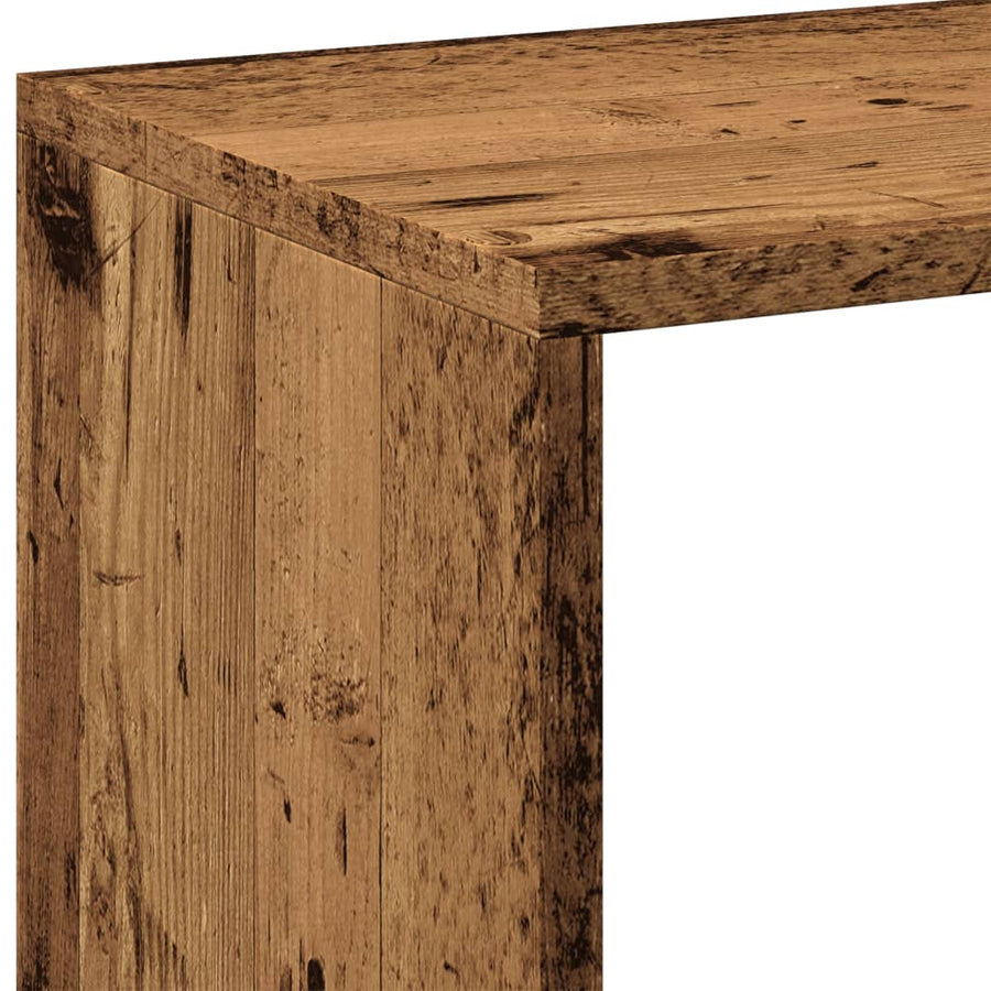Kamerscherm / Boekenkast 102X29X103,5 Cm Hout Kleurig Oud Hout 102 cm