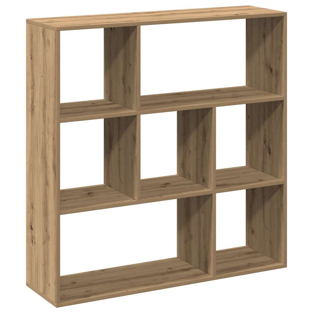 Kamerscherm / Boekenkast 102X29X103,5 Cm Hout Artisanaal Eiken Artisanaal Eikenkleurig 102 cm
