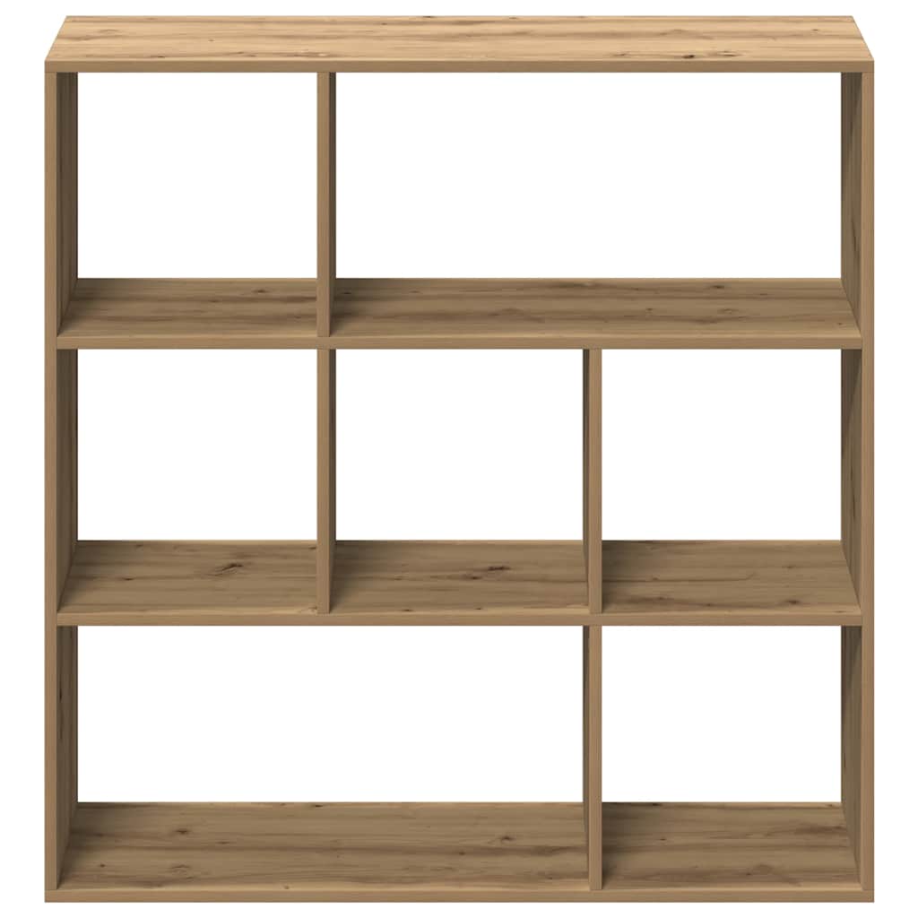 Kamerscherm / Boekenkast 102X29X103,5 Cm Hout Artisanaal Eiken Artisanaal Eikenkleurig 102 cm