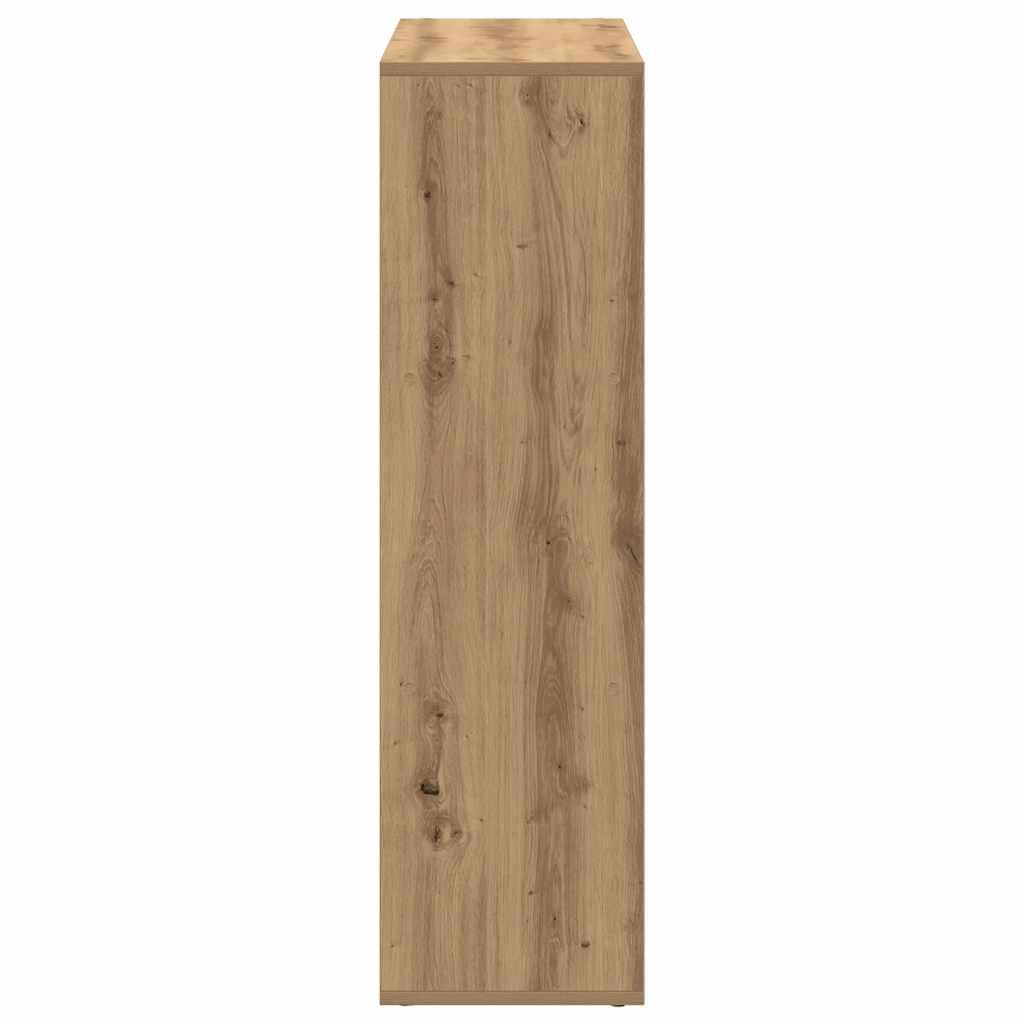 Kamerscherm / Boekenkast 102X29X103,5 Cm Hout Artisanaal Eiken Artisanaal Eikenkleurig 102 cm