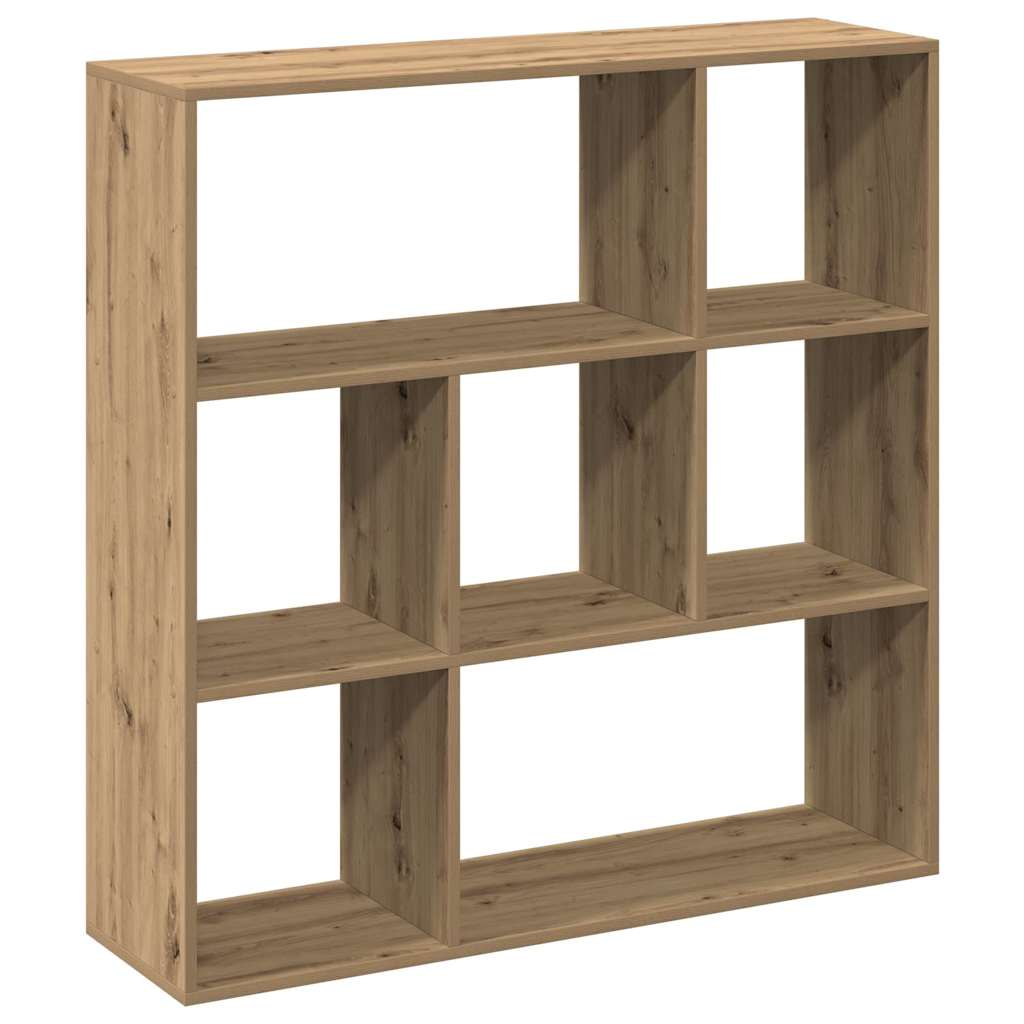Kamerscherm / Boekenkast 102X29X103,5 Cm Hout Artisanaal Eiken Artisanaal Eikenkleurig 102 cm