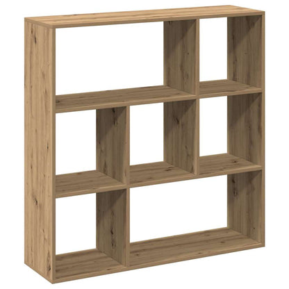 Kamerscherm / Boekenkast 102X29X103,5 Cm Hout Artisanaal Eiken Artisanaal Eikenkleurig 102 cm