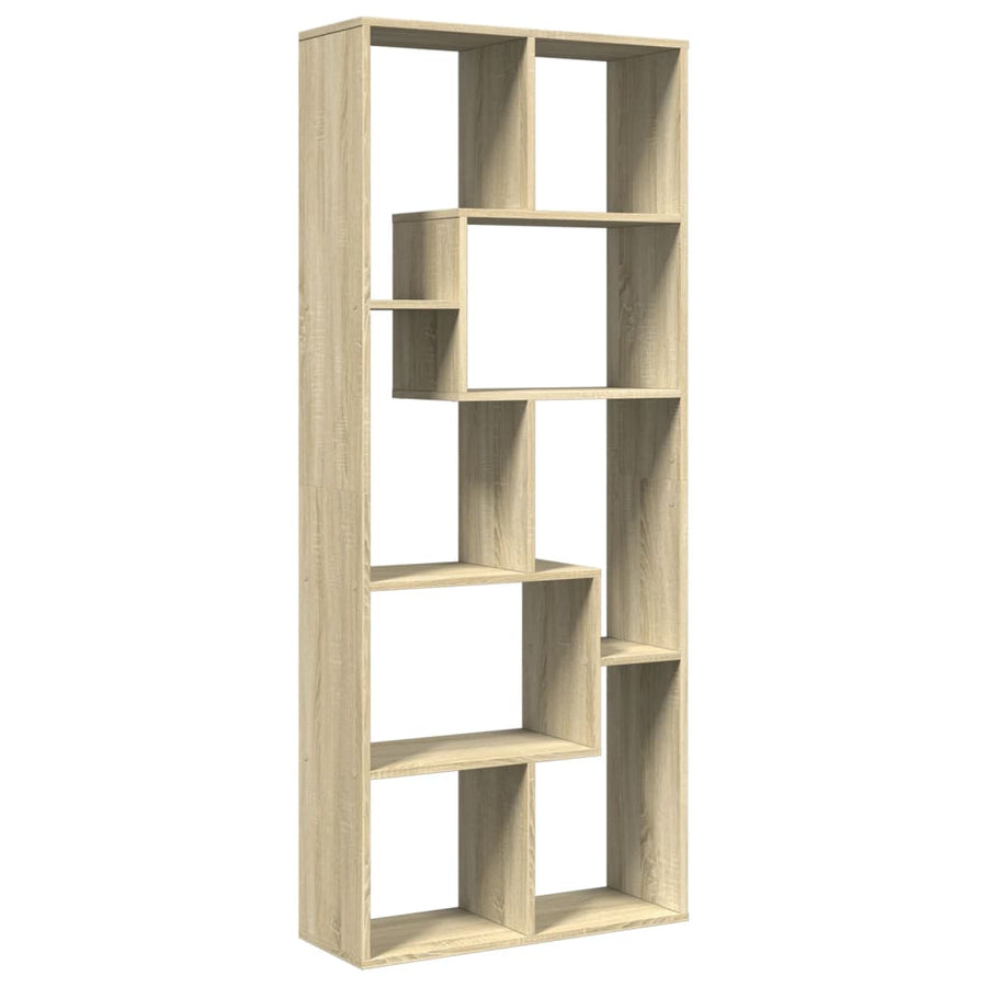 Kamerscherm / boekenkast 67x25x161,5 cm hout sonoma eikenkleur