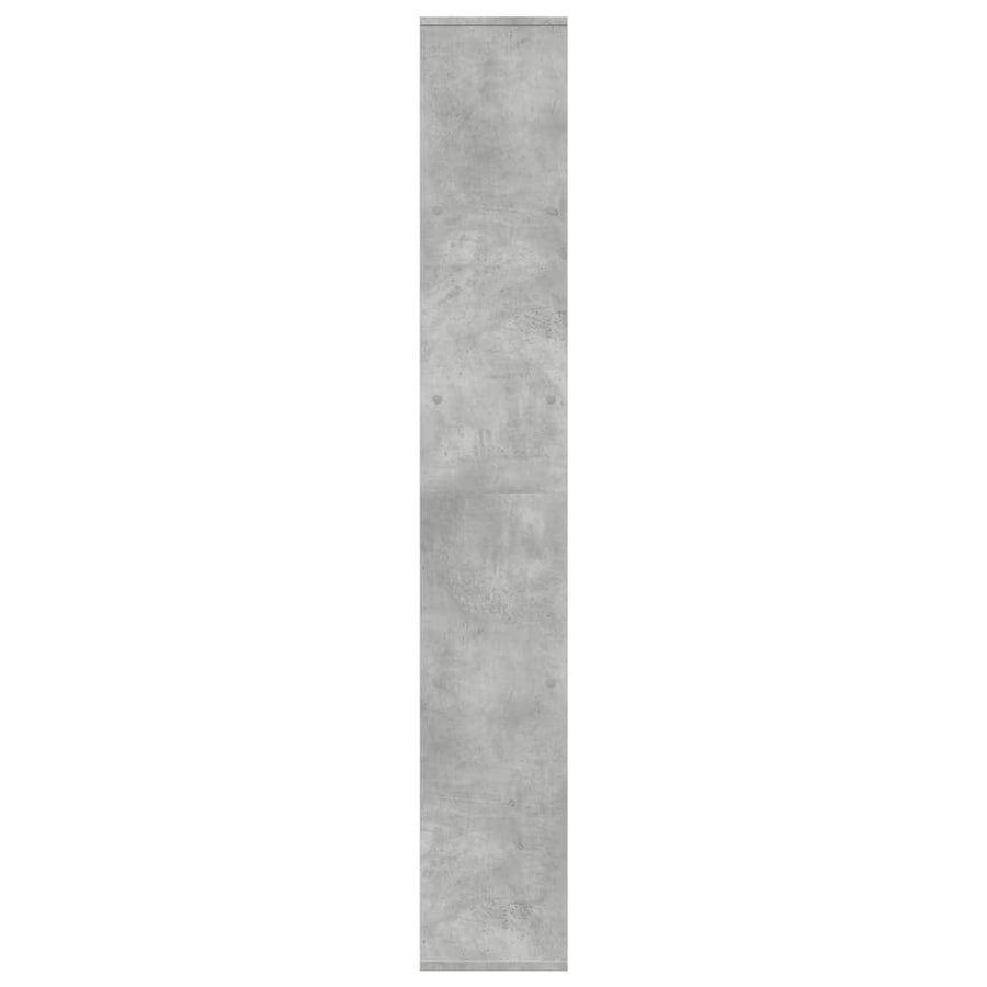 Kamerscherm / boekenkast 67x25x161,5 cm bewerkt hout betongrijs