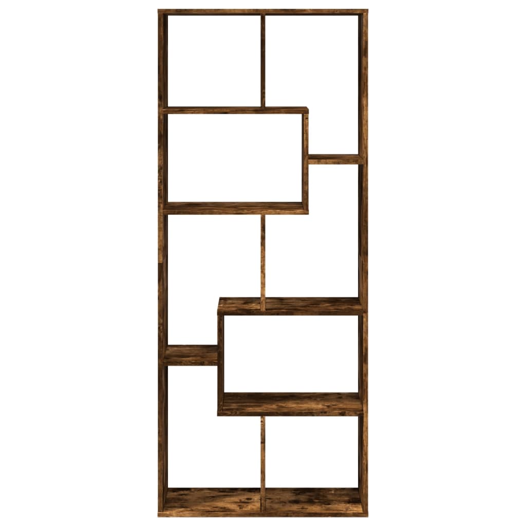 Kamerscherm / boekenkast 67x25x161,5 cm hout gerookt eiken