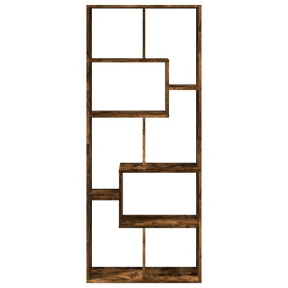 Kamerscherm / boekenkast 67x25x161,5 cm hout gerookt eiken
