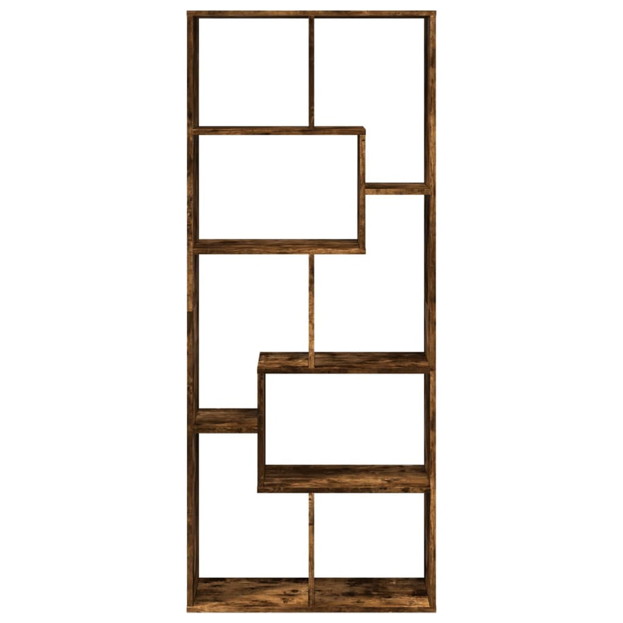 Kamerscherm / boekenkast 67x25x161,5 cm hout gerookt eiken