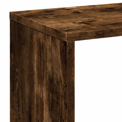 Kamerscherm / boekenkast 67x25x161,5 cm hout gerookt eiken