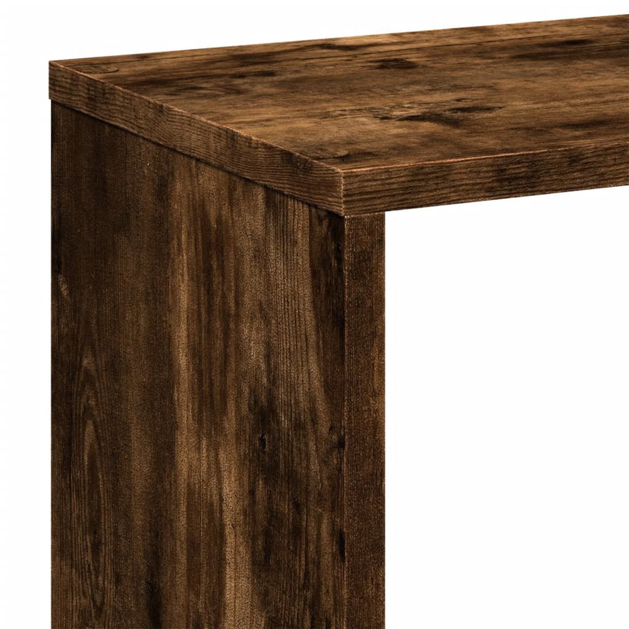 Kamerscherm / boekenkast 67x25x161,5 cm hout gerookt eiken