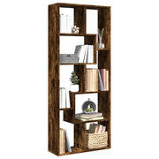 Boekenkast kamerscherm 67x25x161,5 cm gerookt eiken