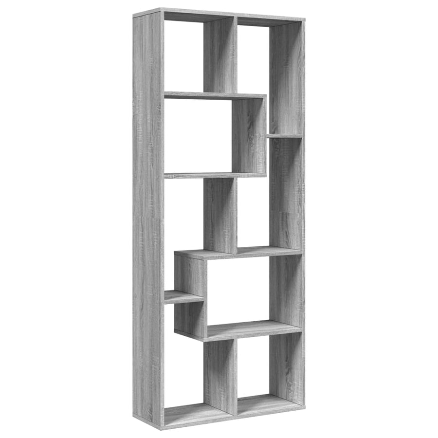 Kamerscherm / boekenkast 67x25x161,5 cm hout grijs sonoma eiken