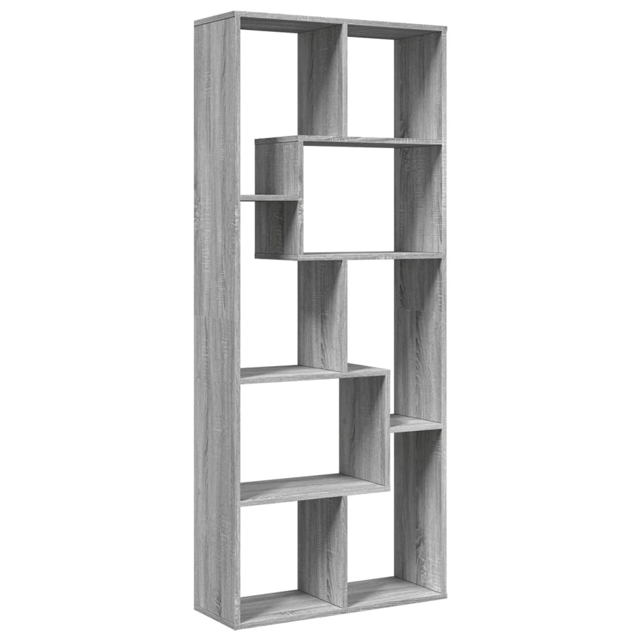 Kamerscherm / boekenkast 67x25x161,5 cm hout grijs sonoma eiken