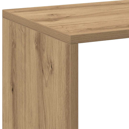 Kamerscherm / boekenkast 67x25x161,5 cm hout artisanaal eiken