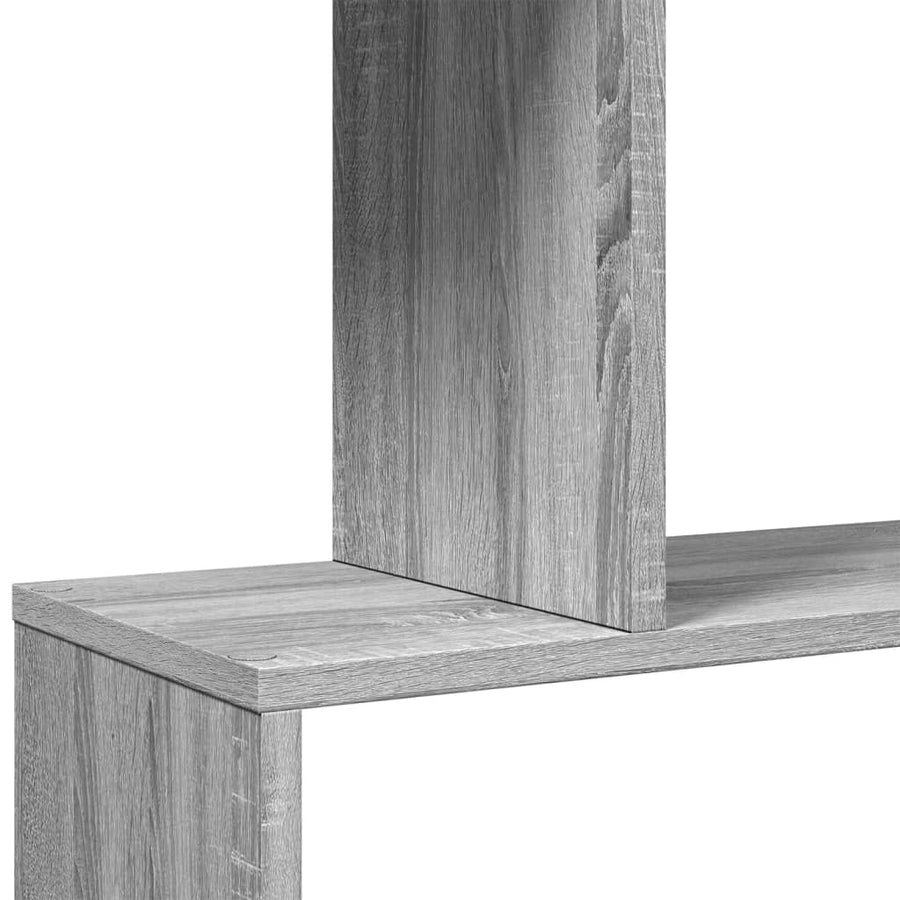 Kamerscherm / boekenkast 6-laags 70x24x193 cm hout grijs sonoma