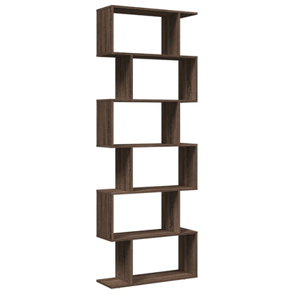 Kamerscherm / Boekenkast 6-Laags 70X24X Hout Bruin Eiken 193 cm