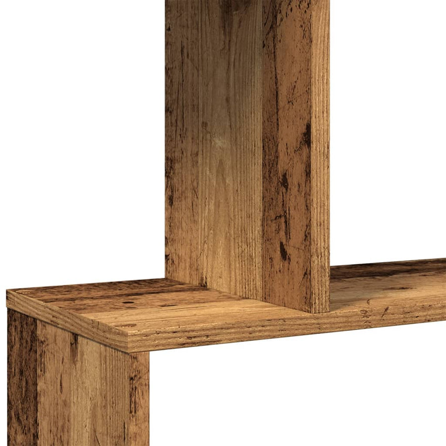 Kamerscherm / boekenkast 6-laags 70x24x193 cm hout oud hout
