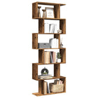 Boekenkast kamerscherm 70x24x193 cm oud hout