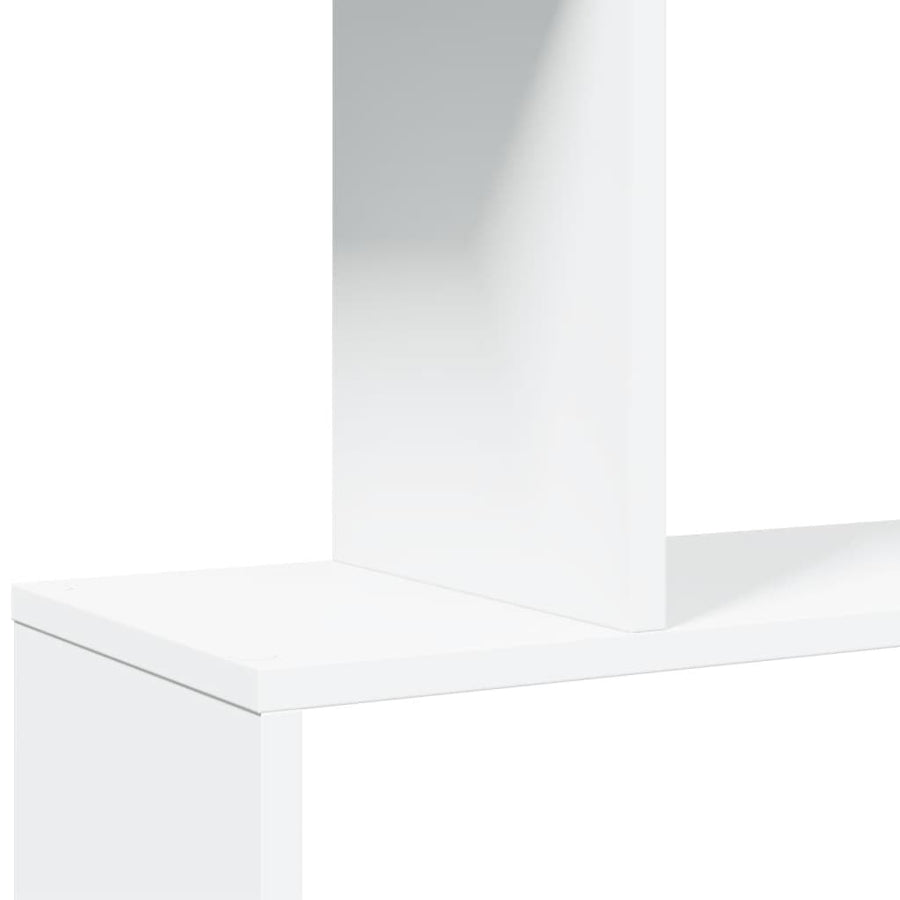Kamerscherm / boekenkast 5-laags 70x24x161 cm bewerkt hout wit